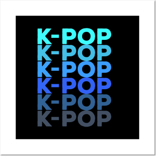 K-POP blue repetition from WhatTheKpop Posters and Art